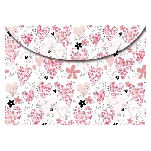 Teczka kopertowa A5 Serca