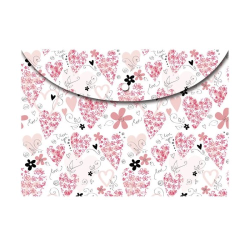 Teczka kopertowa A6 Serca