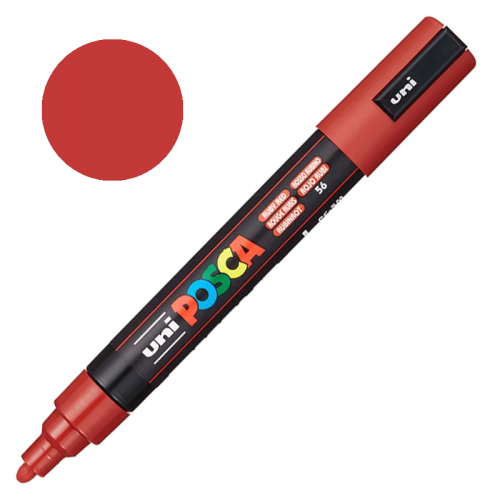 Marker POSCA PC-5M 56 Ruby red