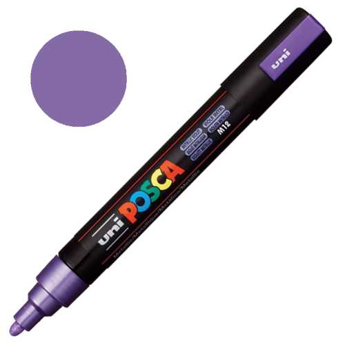 Marker POSCA PC-5M M12 Metallic violet