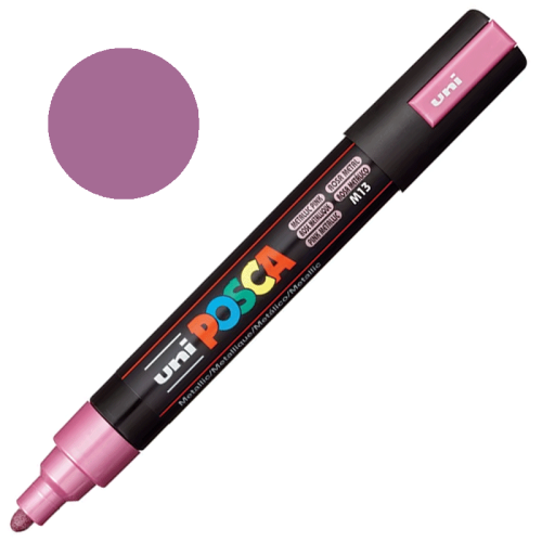 Marker POSCA PC-5M M13 Metallic pink