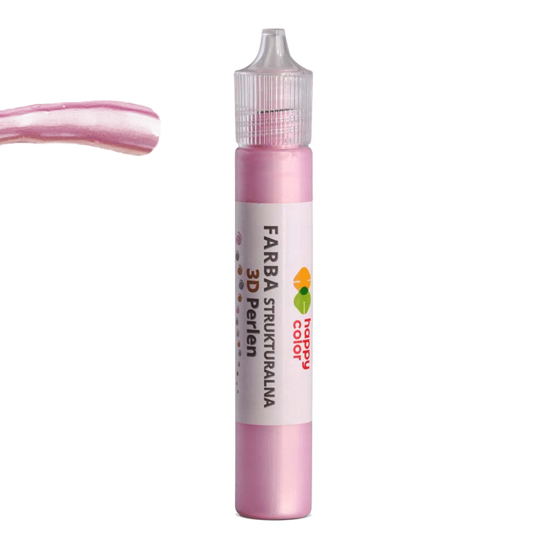 Farba strukturalna 3D Perlen Happy Color 32 ml - 203 różowy