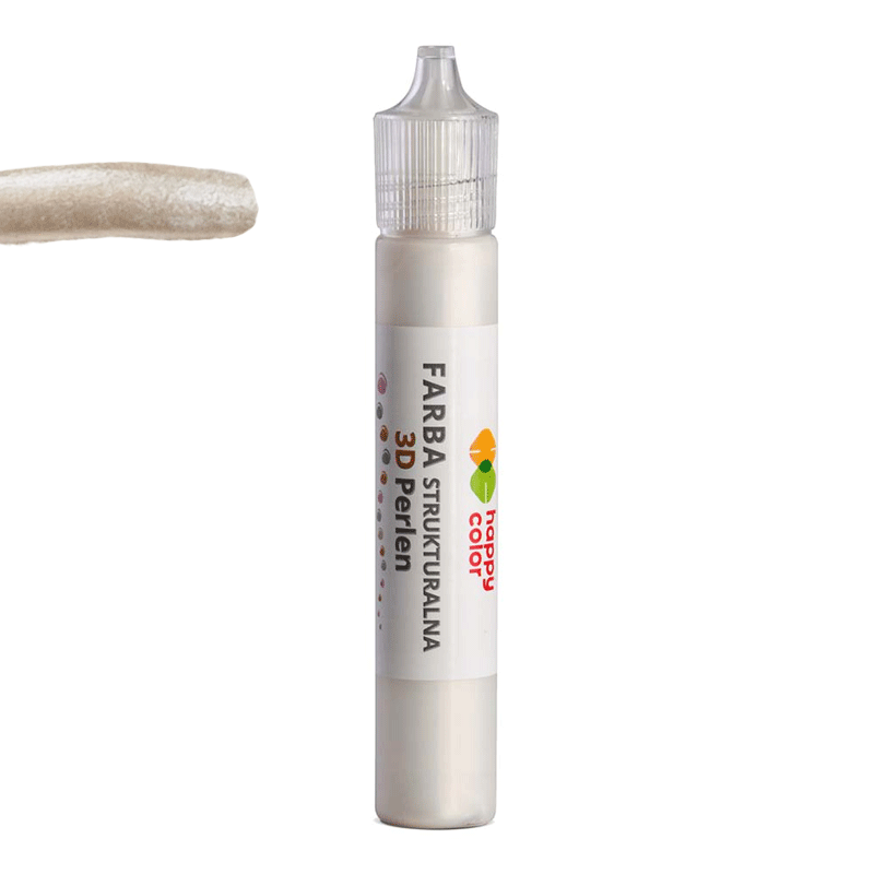 Farba strukturalna 3D Perlen Happy Color 32 ml - 000 perłowy