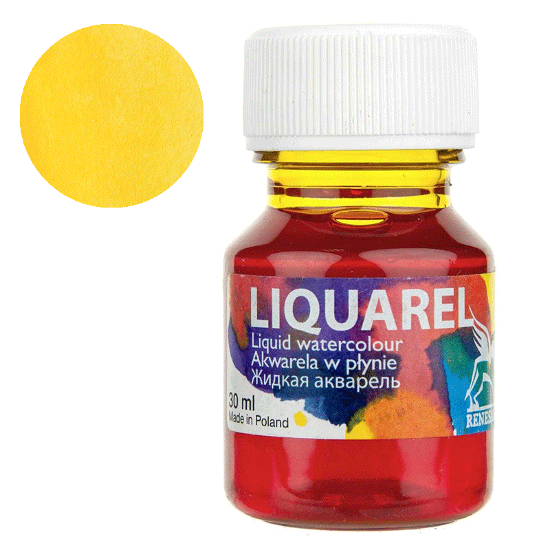 Farba akwarelowa w płynie Liquarel 30 ml - 110 Żółty jasny