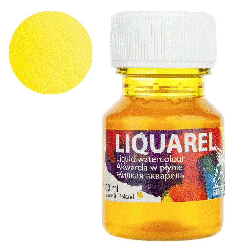 Farba akwarelowa w płynie Liquarel 30 ml - 105 Żółty cytrynowy