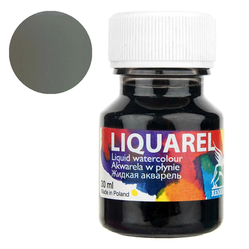 Farba akwarelowa w płynie Liquarel 30 ml - 171 Szary ciepły