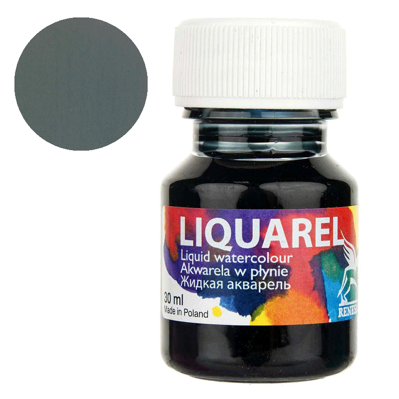 Farba akwarelowa w płynie Liquarel 30 ml - 170 Szary zimny