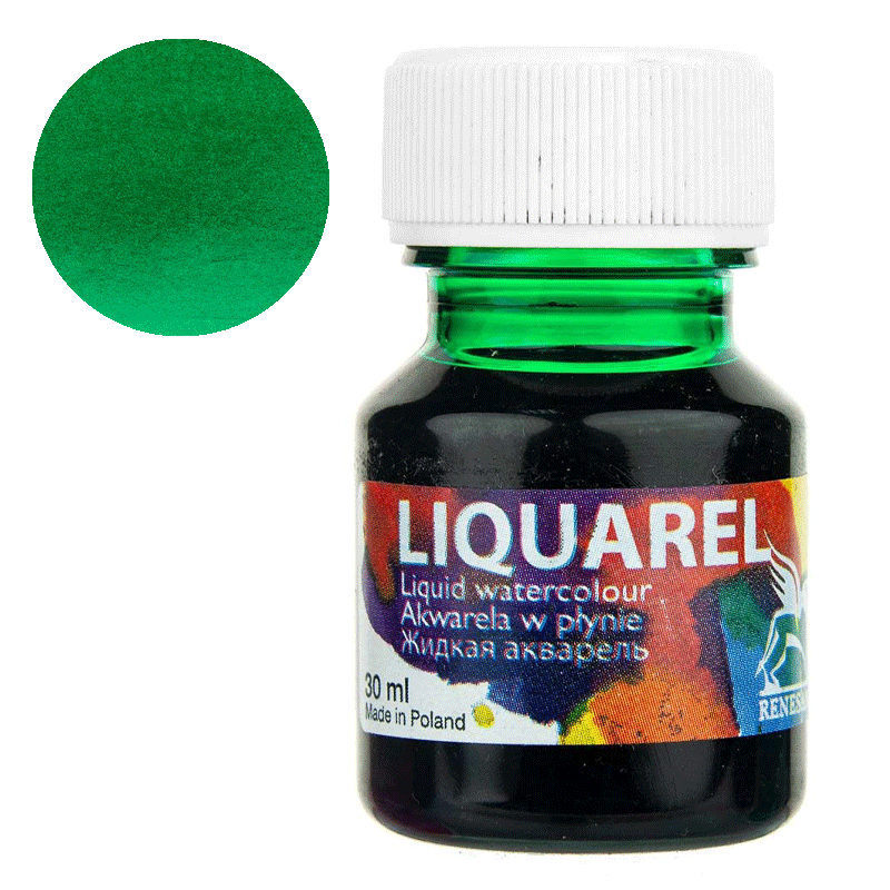 Farba akwarelowa w płynie Liquarel 30 ml - 155 Zieleń leśna