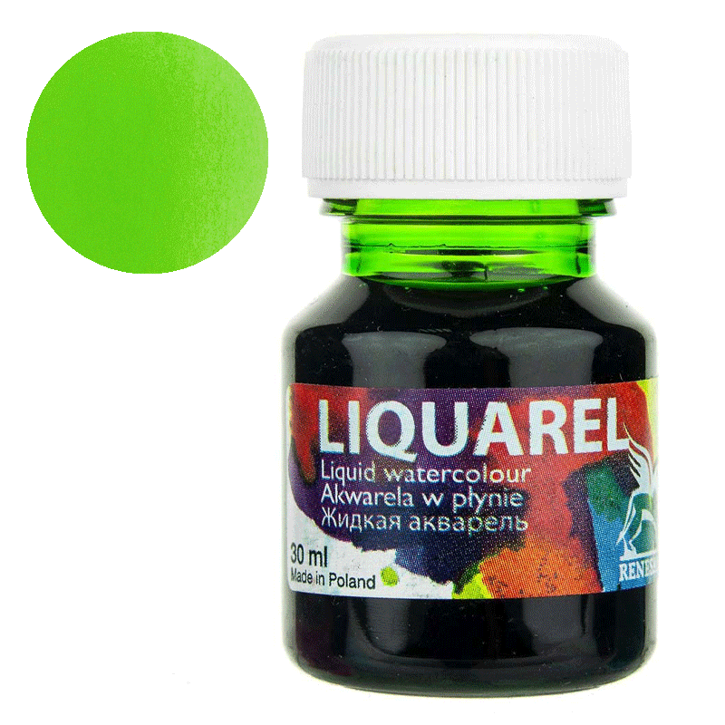 Farba akwarelowa w płynie Liquarel 30 ml - 152 Zieleń świetlista