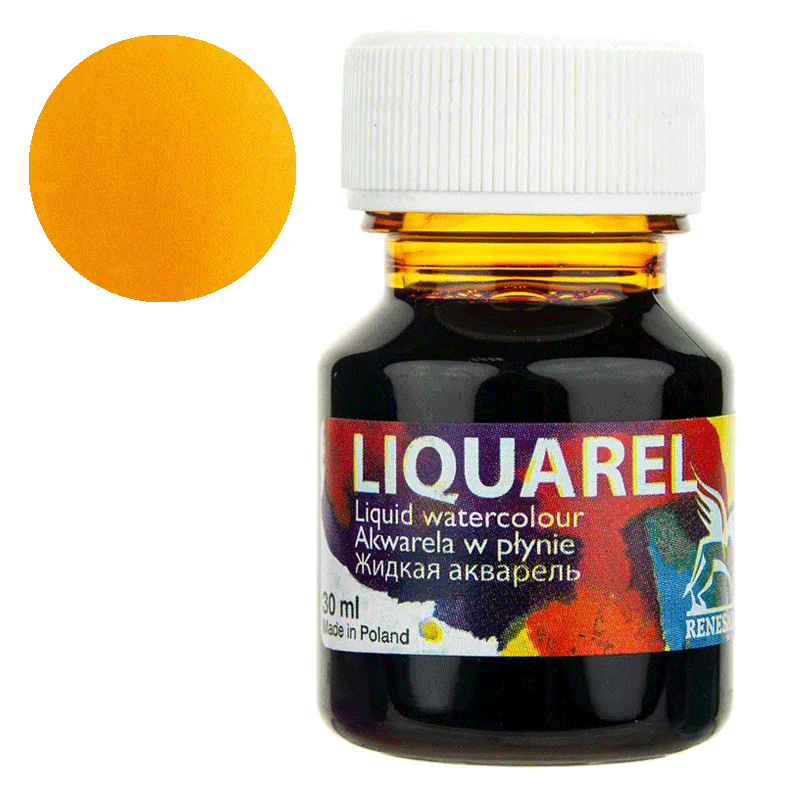 Farba akwarelowa w płynie Liquarel 30 ml - 143 Ochra żółta