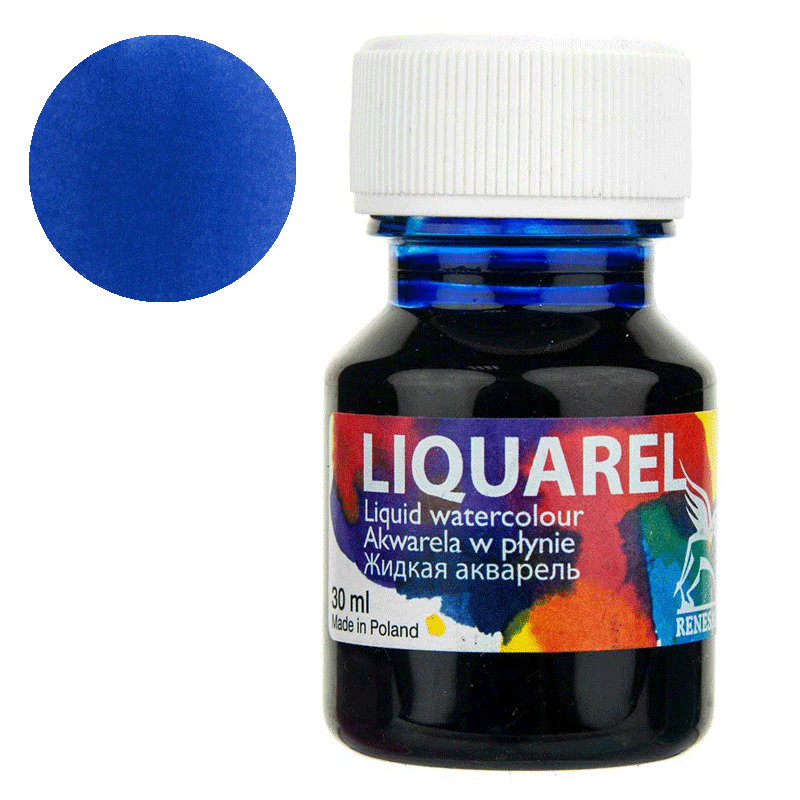 Farba akwarelowa w płynie Liquarel 30 ml - 125 Ultramaryna