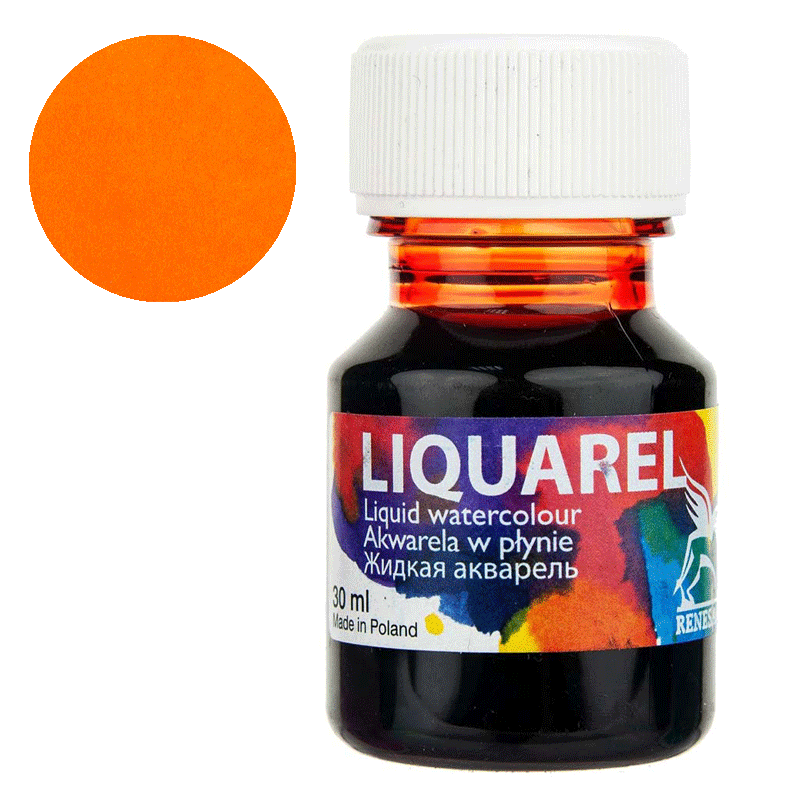 Farba akwarelowa w płynie Liquarel 30 ml - 113 Pomarańczowy
