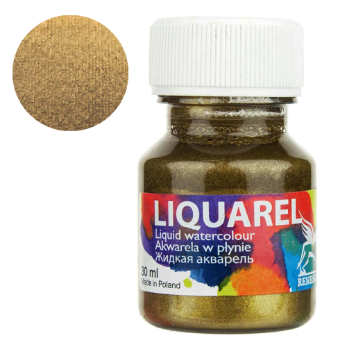Farba akwarelowa w płynie Liquarel 30 ml - 180 Złoty