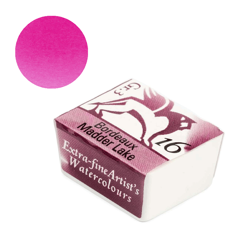 Farba akwarelowa Renesans kostka - 16 Kraplak alizarynowy