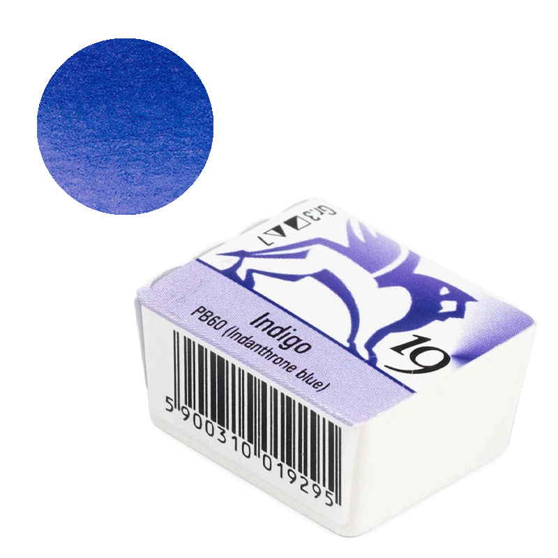 Farba akwarelowa Renesans kostka - 19 Indygo