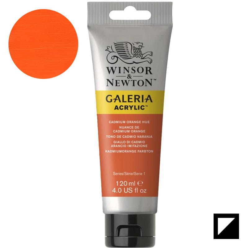 Farba akrylowa Galeria Winsor & Newton 120 ml - 090 Cadmium Orange Hue 01