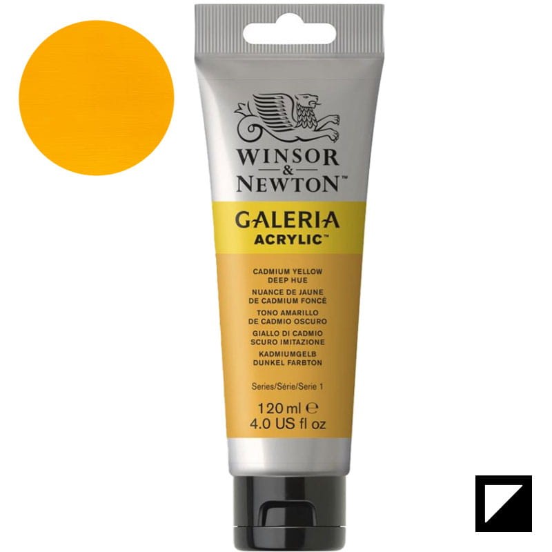 Farba akrylowa Galeria Winsor & Newton 120 ml - 115 Cadmium Yellow Deep Hue 01
