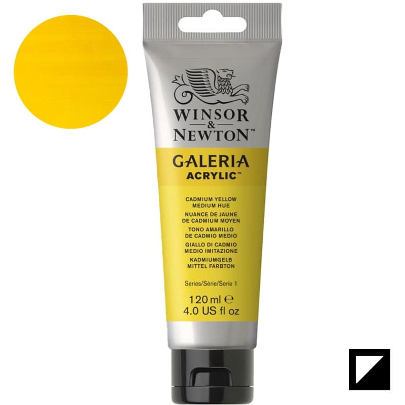 Farba akrylowa Galeria Winsor & Newton 120 ml - 120 Cadmium Yellow Medium Hue 01