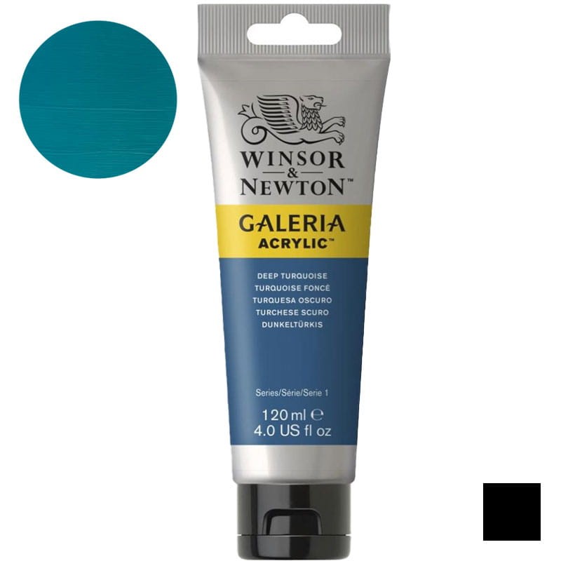 Farba akrylowa Galeria Winsor & Newton 120 ml - 232 Deep Turquoise 01