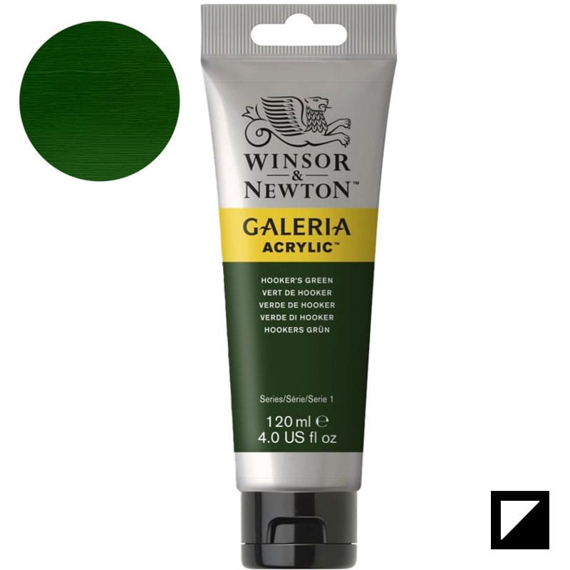 Farba akrylowa Galeria Winsor & Newton 120 ml - 311 Hooker's Green 01