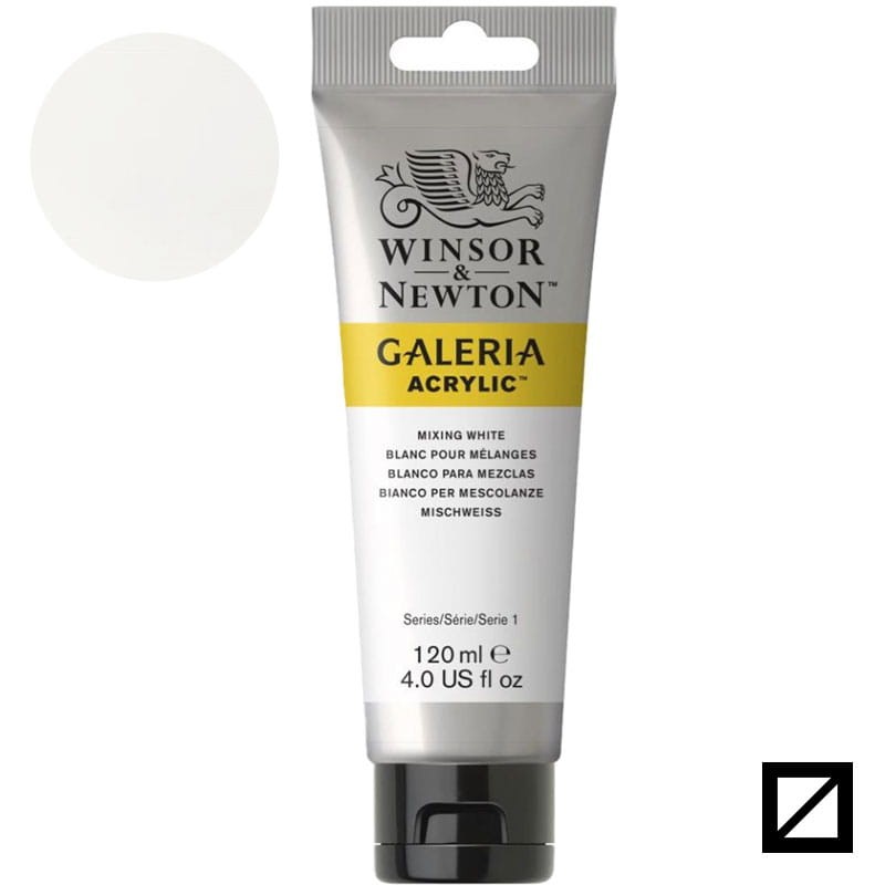 Farba akrylowa Galeria Winsor & Newton 120 ml - 415 Mixing White 01