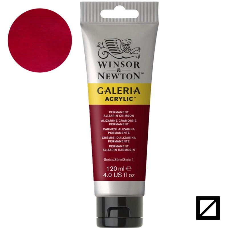 Farba akrylowa Galeria Winsor & Newton 120 ml - 466 Permanent Alizarin Crimson 01