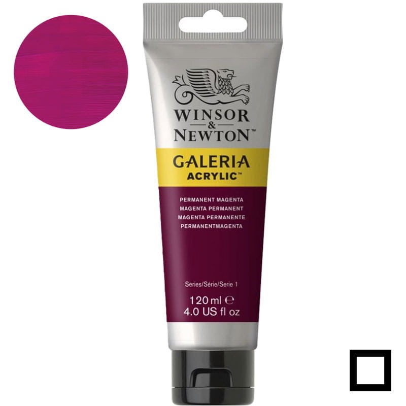 Farba akrylowa Galeria Winsor & Newton 120 ml - 488 Permanent Magenta 01
