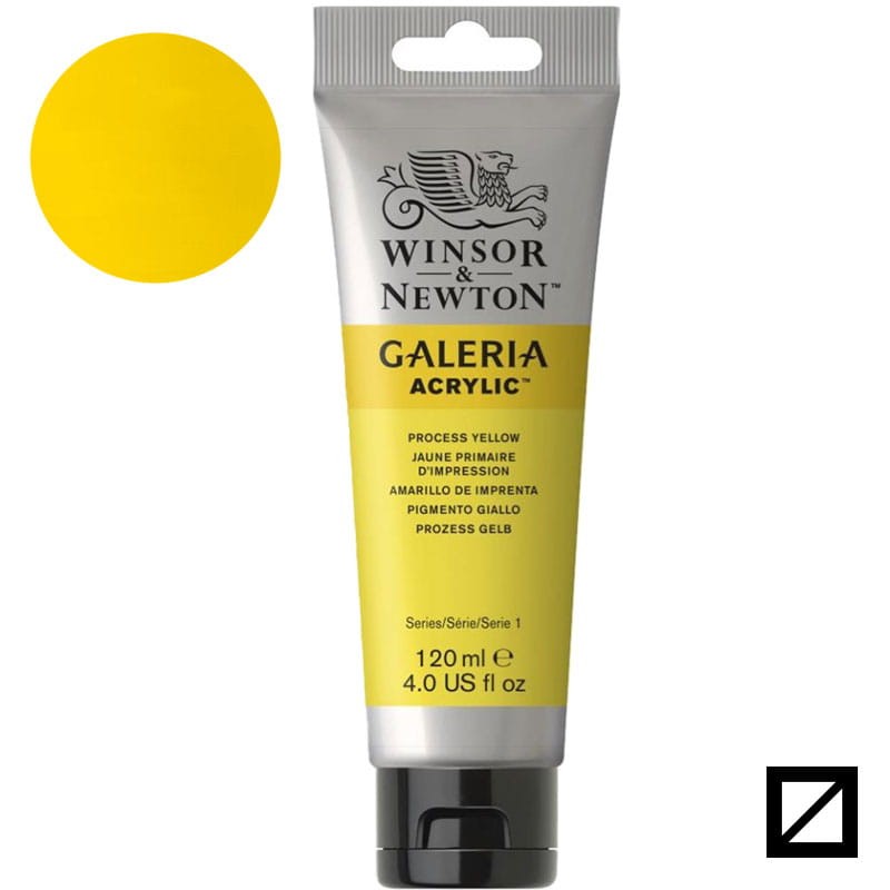 Farba akrylowa Galeria Winsor & Newton 120 ml - 527 Process Yellow 01