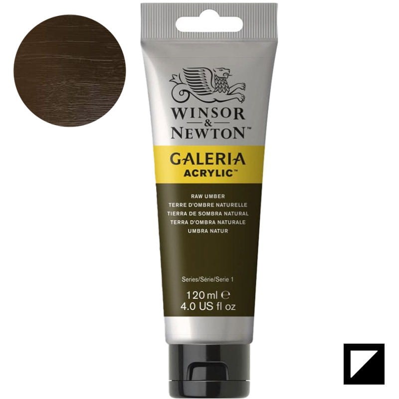 Farba akrylowa Galeria Winsor & Newton 120 ml - 554 Raw Umber 01