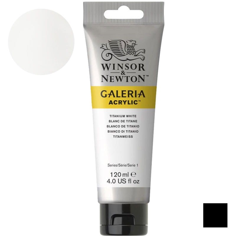 Farba akrylowa Galeria Winsor & Newton 120 ml - 644 Titanium White 01
