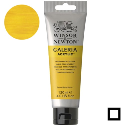 Farba akrylowa Galeria Winsor & Newton 120 ml - 653 Transparent Yellow