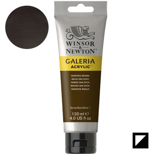 Farba akrylowa Galeria Winsor & Newton 120 ml - 676 Vandyke Brown