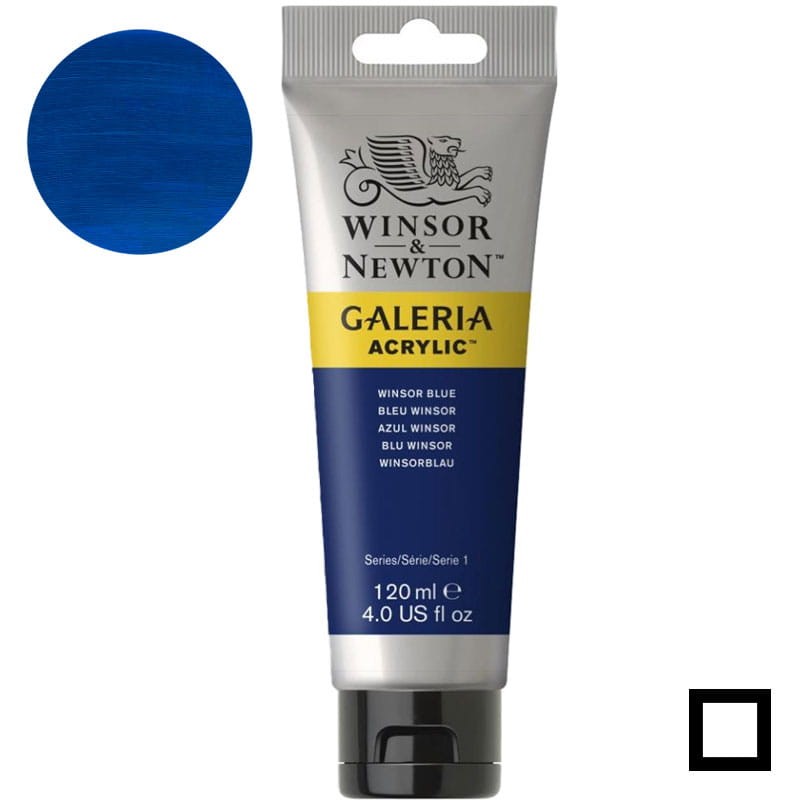 Farba akrylowa Galeria Winsor & Newton 120 ml - 706 Winsor Blue 01