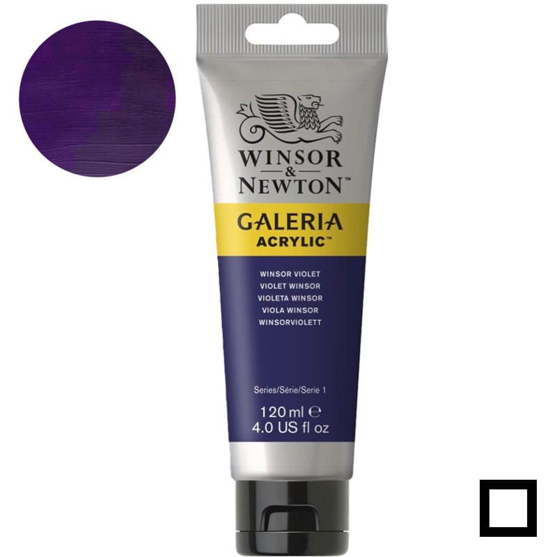 Farba akrylowa Galeria Winsor & Newton 120 ml - 728 Winsor Violet  01