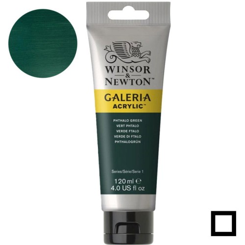 Farba akrylowa Galeria Winsor & Newton 120 ml - 522 Phthalo Green