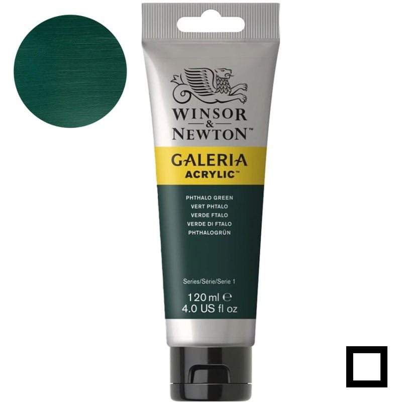 Farba akrylowa Galeria Winsor & Newton 120 ml - 522 Phthalo Green 01