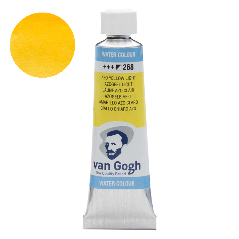 Farba akwarelowa Van Gogh 10 ml - 268 Azo yellow light