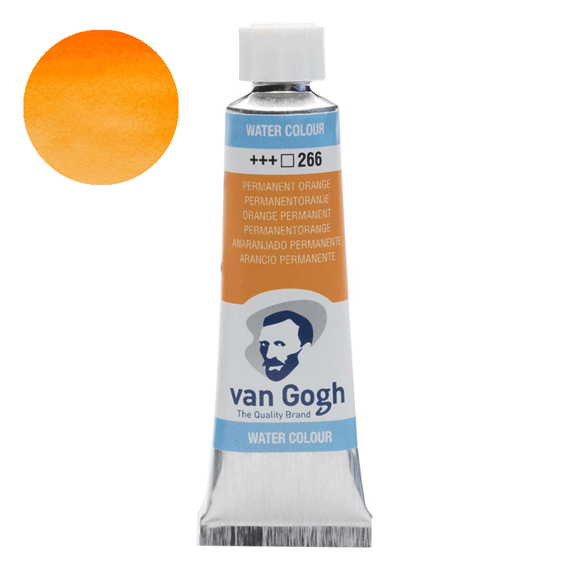 Farba akwarelowa Van Gogh 10 ml - 266 Permanent orange
