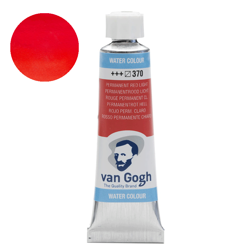 Farba akwarelowa Van Gogh 10 ml - 370 Permanent red light