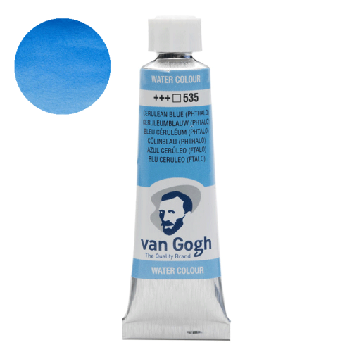 Farba akwarelowa Van Gogh 10 ml - 535 Cerulean blue (phthalo)