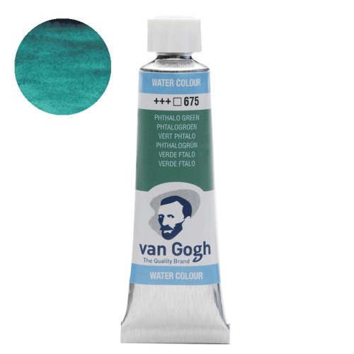Farba akwarelowa Van Gogh 10 ml - 675 Phthalo green