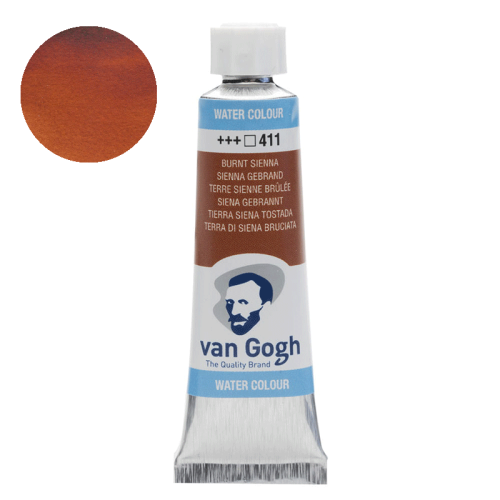 Farba akwarelowa Van Gogh 10 ml - 411 Burnt sienna
