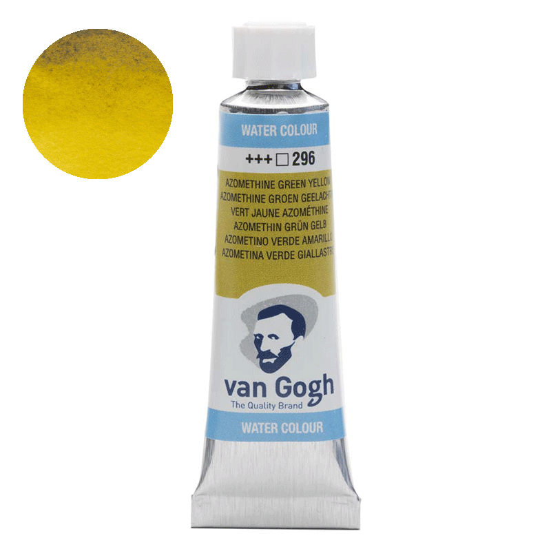 Farba akwarelowa Van Gogh 10 ml - 296 Azomethine green yellow