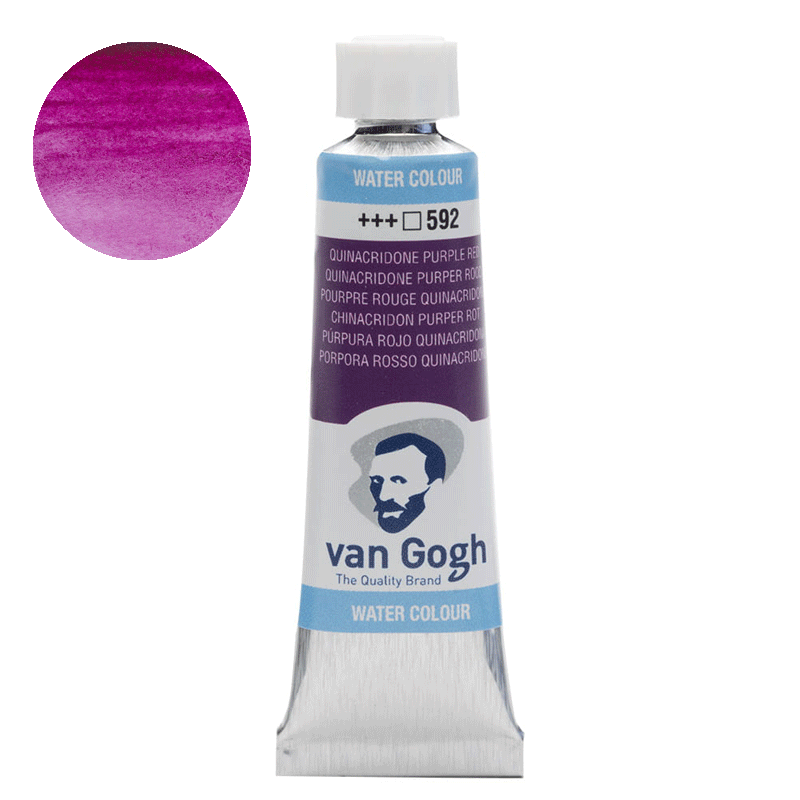 Farba akwarelowa Van Gogh 10 ml - 592 Quinacridone purple red
