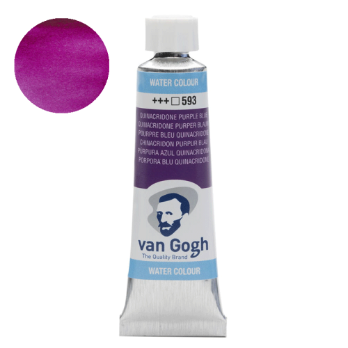 Farba akwarelowa Van Gogh 10 ml - 593 Quinacridone purple blue