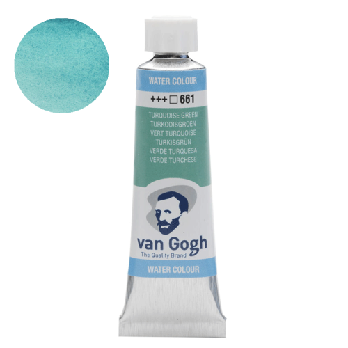 Farba akwarelowa Van Gogh 10 ml - 661 Turquoise green