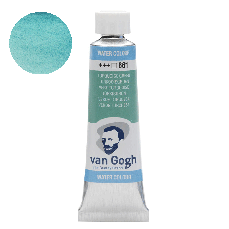 Farba akwarelowa Van Gogh 10 ml - 661 Turquoise green