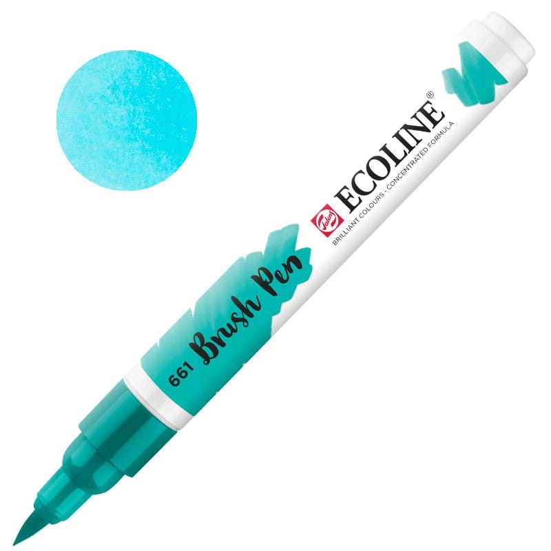 Marker Ecoline Brush Pen - 661 Turquoise Green