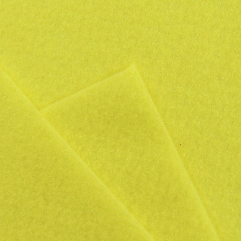 Filc dekoracyjny Folia Bringmann 20x30 cm, 10 ark - cytrynowy