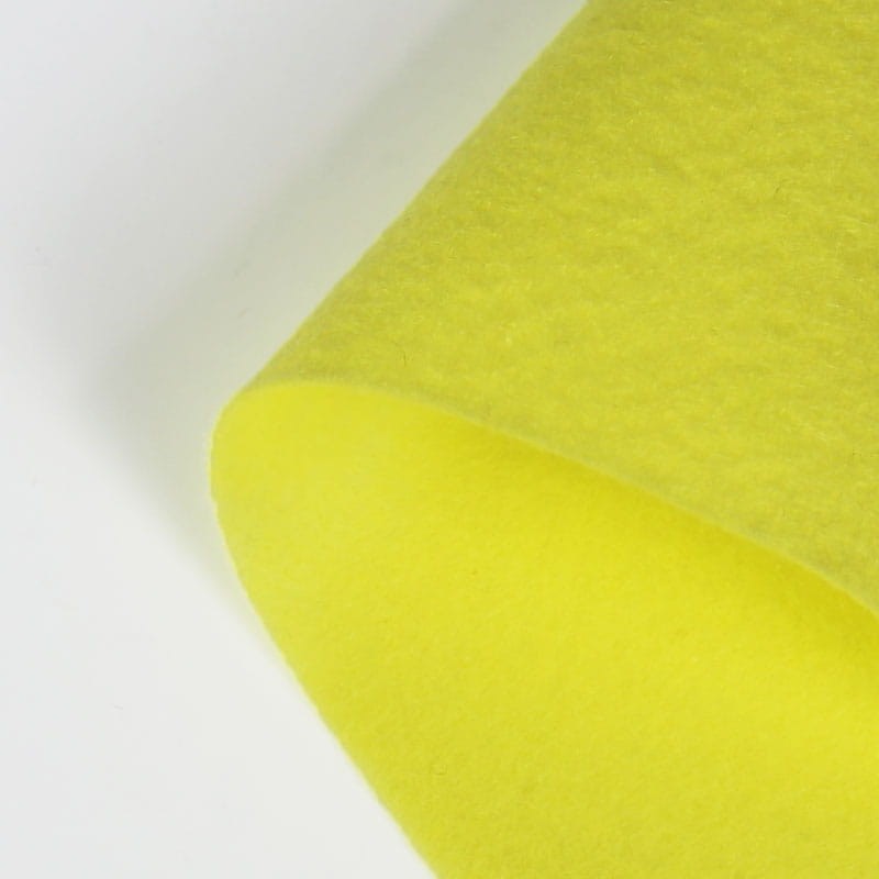 Filc dekoracyjny Folia Bringmann 20x30 cm, 10 ark - cytrynowy